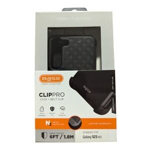 A3. Base‎ ClipPro Case + Belt Clip For Samsung Galaxy S23, In Black